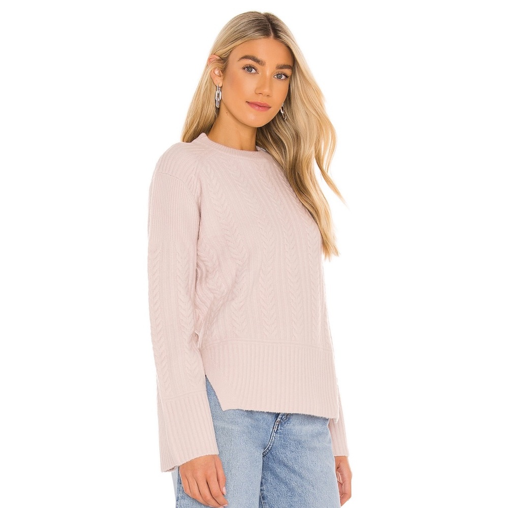 LPA | Cable Rib Mix Pullover in Nude